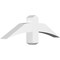 Ekena Millwork Bellingham Architectural Grade PVC Gable Bracket, 36"W x 10 1/2"H x 4"D x 4"F, 7/12 Pitch GBP036X11X0404BEL00 - alternate 1